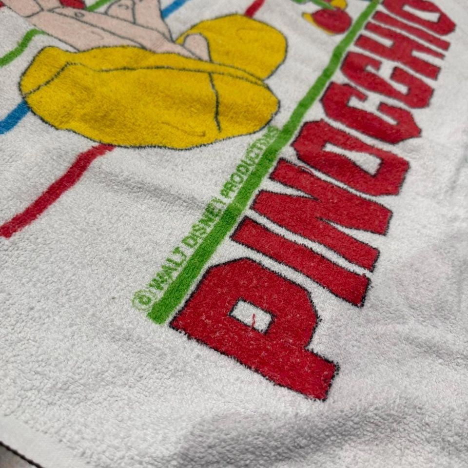 Vintage Disney Pinocchio Beach Towel