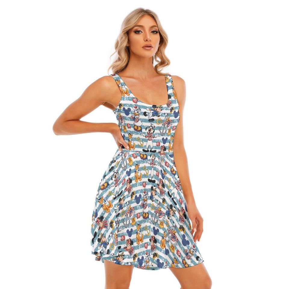 Mickey and Minnie Nautical Dress , Disney Cruise Dress