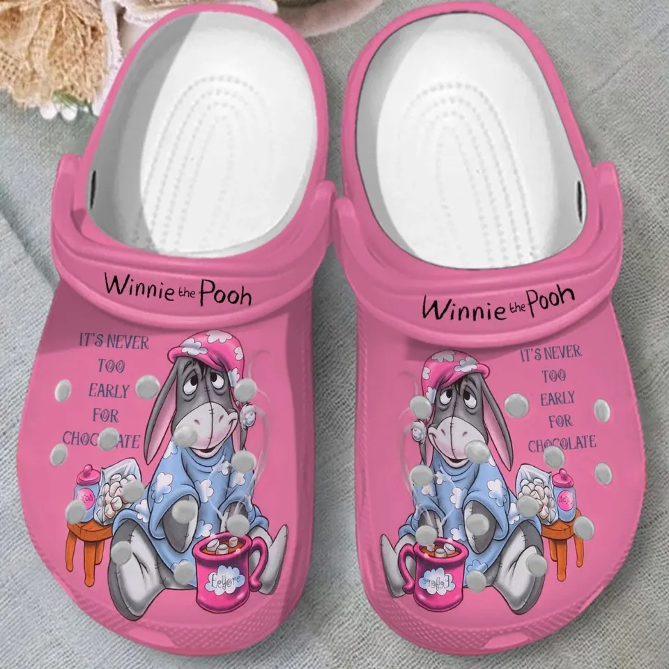 Unique Pink Clogs Winnie The Pooh Eeyore Clogs For Kids And Adults