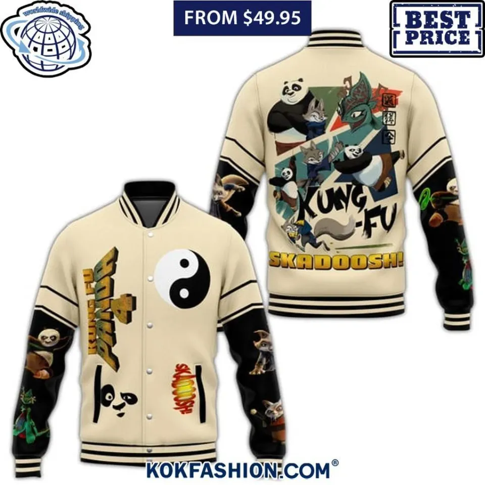 Kung Fu Panda 4 Skadoosh Baseball Jacket
