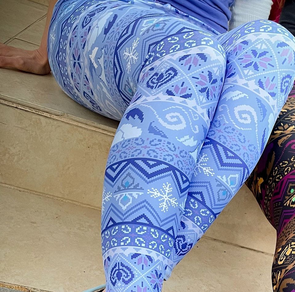 Elsa Ice Winter Print Leggings