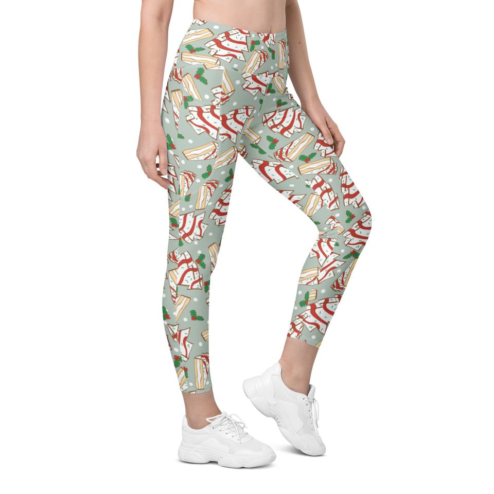 Christmas Cakes Leggings with pockets
