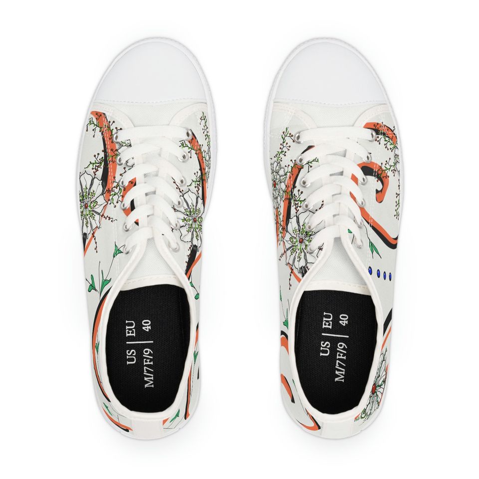 Women's Low Top Sneakers, Wh/multi-color, Suzanne