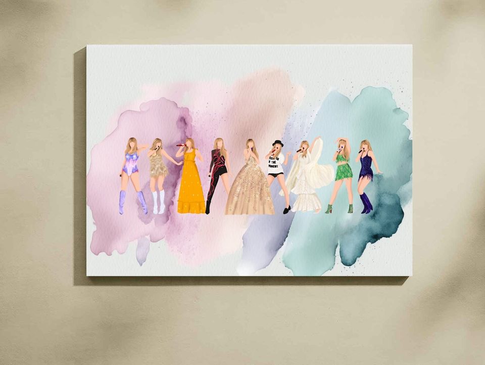 Taylor's Eras Tour Fan Made Canvas