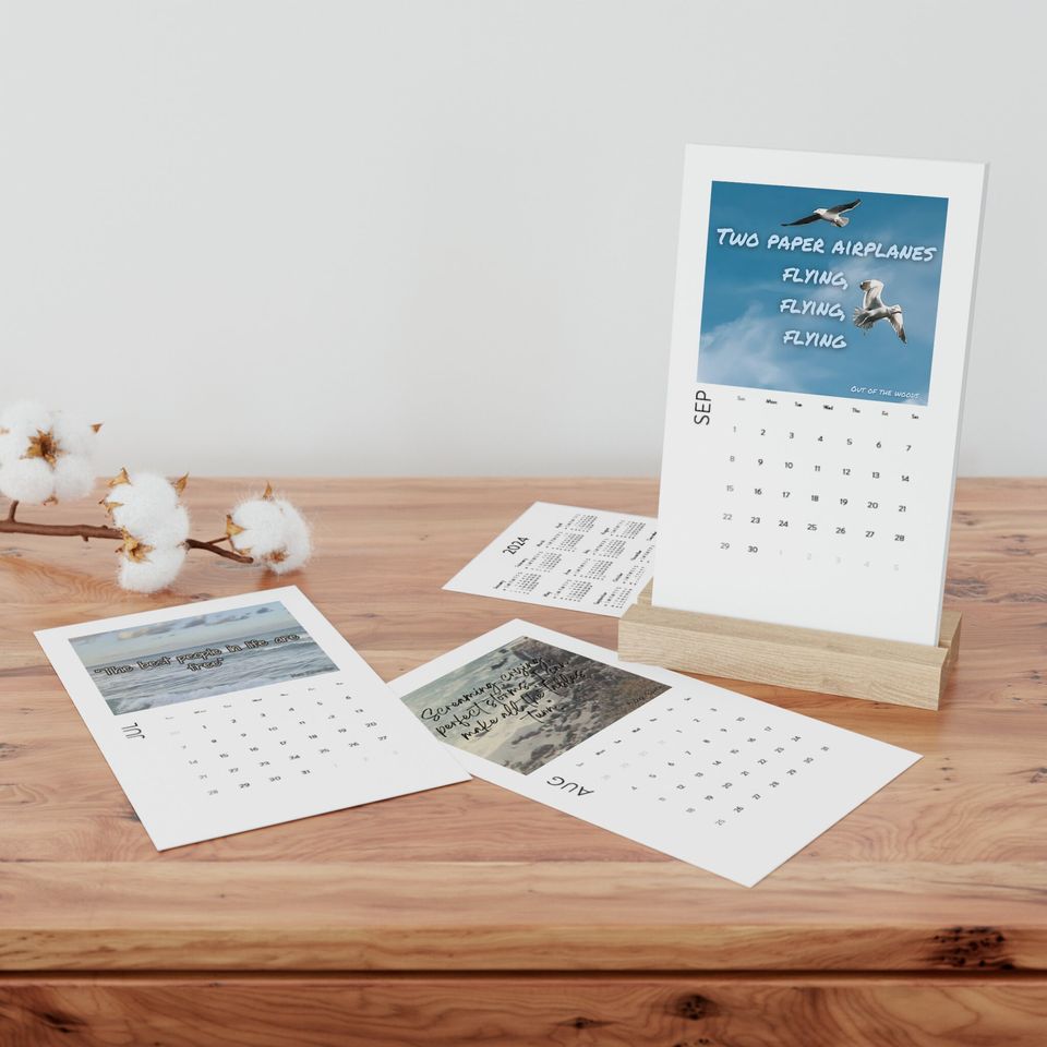 Taylor's 1989 Lyric Inspired 2024 Vertical Desk Calendar