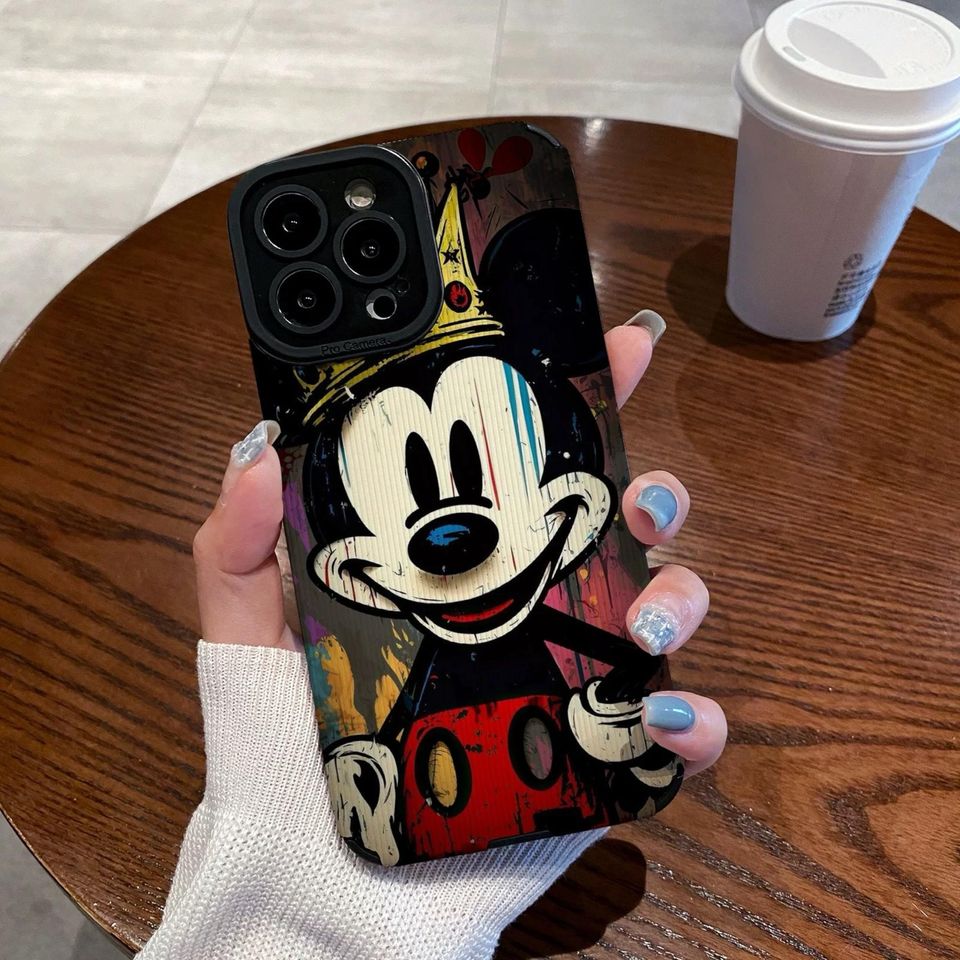 Theme park iPhone Case, disney Mickey Mouse Black iPhone 16 Pro Max Case, iPhone 15 Plus Case, iPhone 14 Case, iPhone SE Case