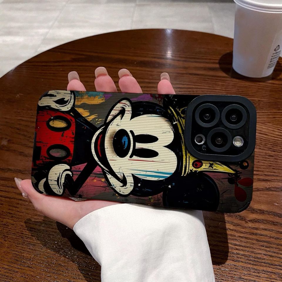 Theme park iPhone Case, disney Mickey Mouse Black iPhone 16 Pro Max Case, iPhone 15 Plus Case, iPhone 14 Case, iPhone SE Case