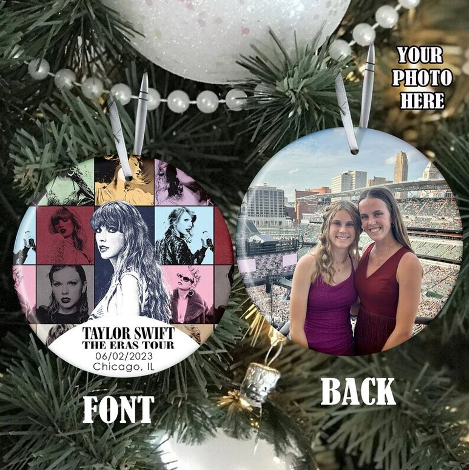 Custom Eras Tour Ornament, Personalized Eras Tour Commemorative