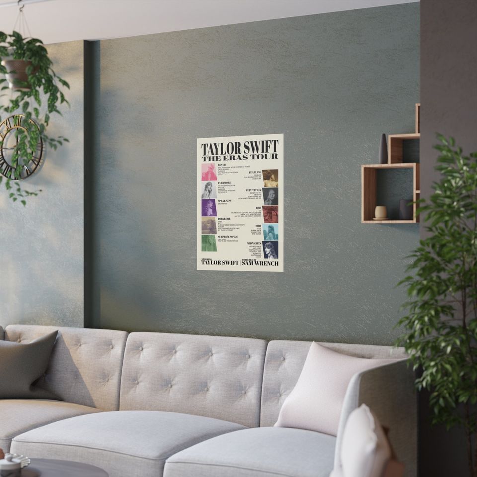 Eras Tour Setlist Poster