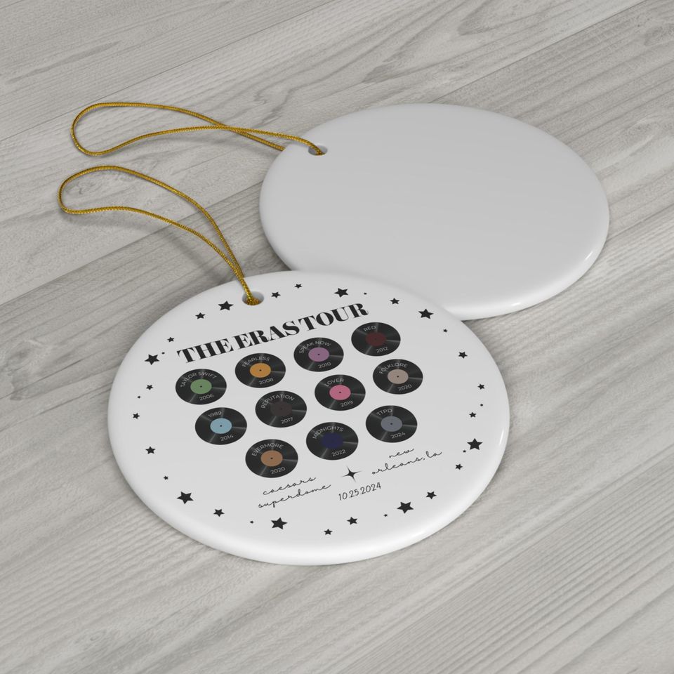 Customizable Eras Tour Christmas Ornament