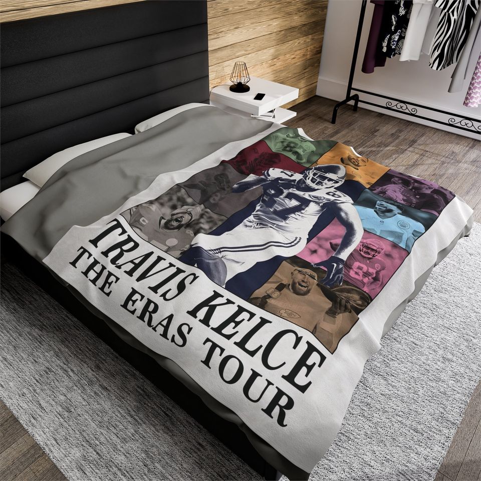 Travis Kelce Eras Tour Throw Blanket