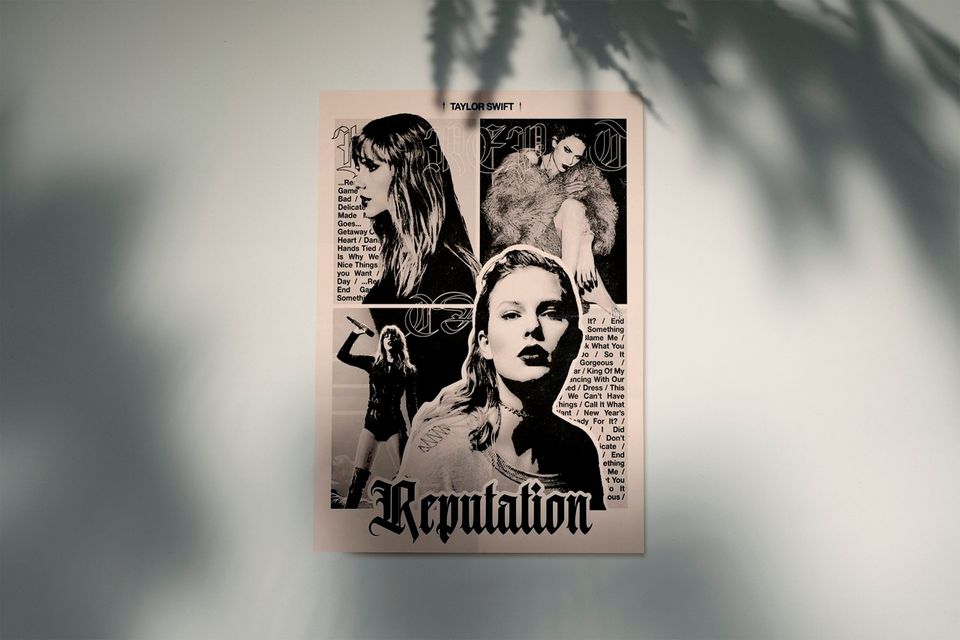 Reputation Album Poster, Eras Tour Poster