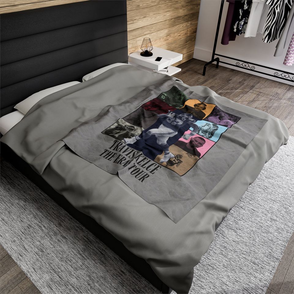 Travis Kelce Eras Tour Throw Blanket