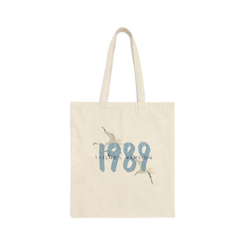 1989 Taylo version Cotton Canvas Tote Bag, Eras tour