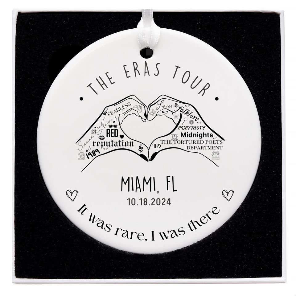 Customized Eras Tour Concert Ornament | Memory Keepsake Christmas Decoration