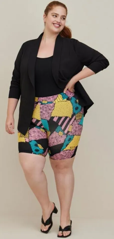 NWT Torrid Plus Size 3 3X 22/24 Disney The Nightmare Before Christmas Bike Short