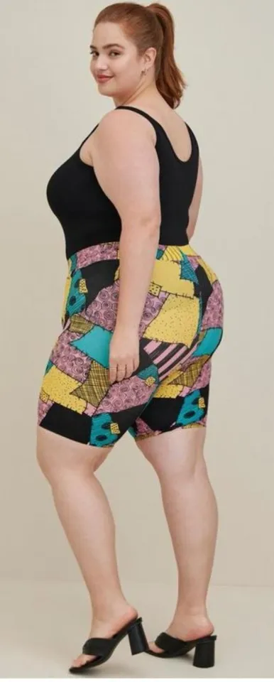 NWT Torrid Plus Size 3 3X 22/24 Disney The Nightmare Before Christmas Bike Short