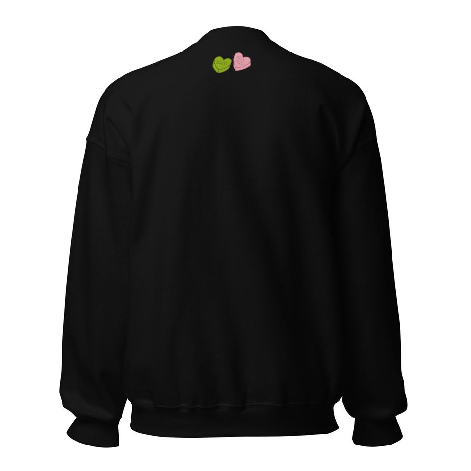 Sweethearts - Kermit & Piggy - Embroidered Crew Neck Sweater (Unisex)