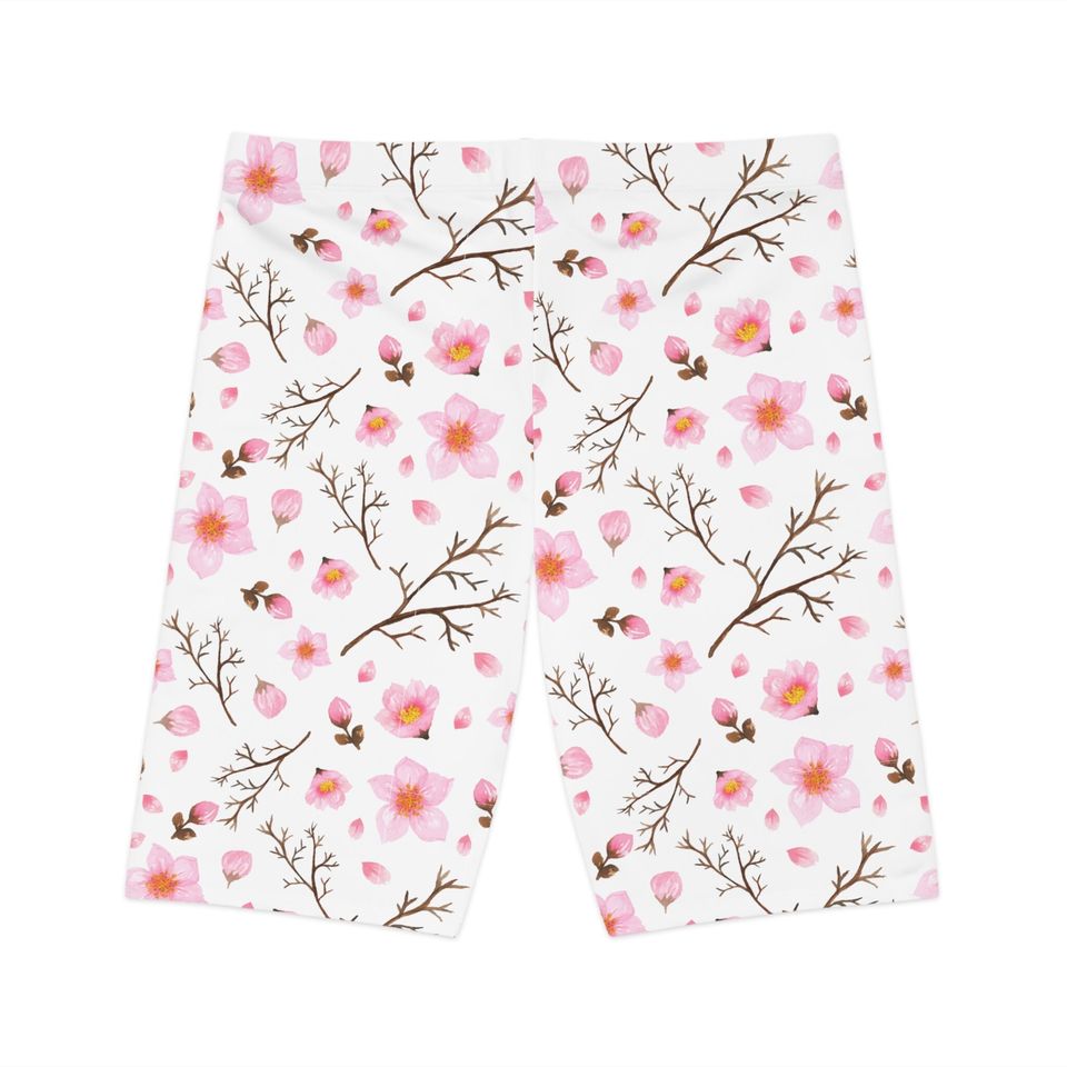 Cherry Blossom, Women's Bike Shorts (AOP)