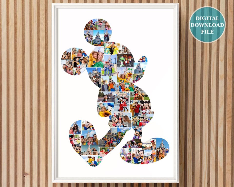 Mickey Mouse Photo Collage, Mickey Disney, Capturing Magical Moments