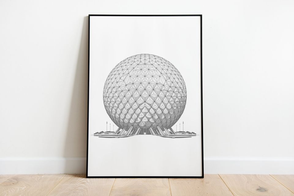 Instant Printable Poster WDW Park Icons