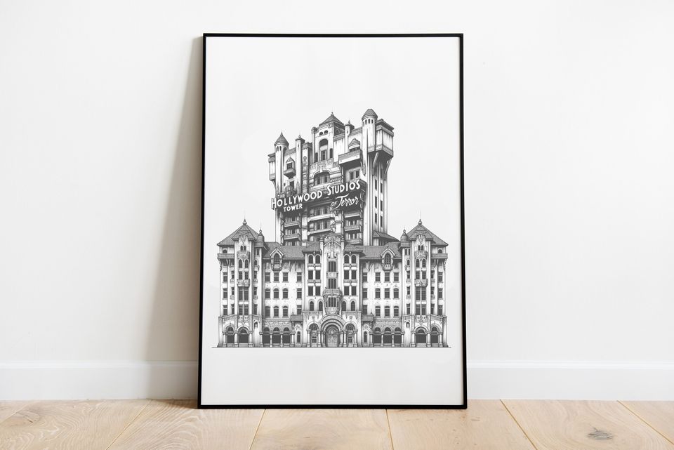 Instant Printable Poster WDW Park Icons