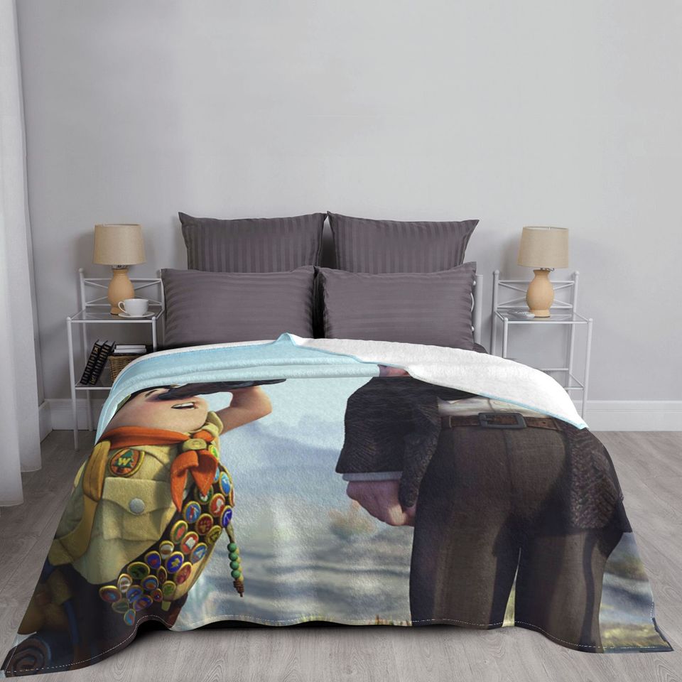 Custom Name Blanket Disney Up Tapestry Personalized Blankets Birthday Gift Customized DIY