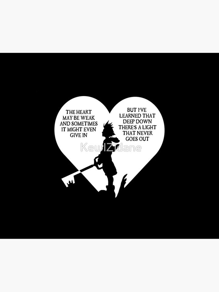 Kingdom hearts sora quote Throw Blanket