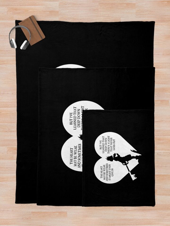 Kingdom hearts sora quote Throw Blanket