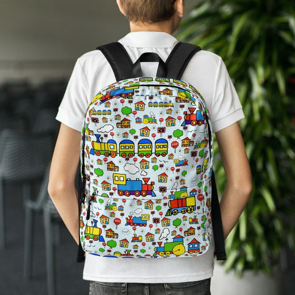 Cute Trains Backpack