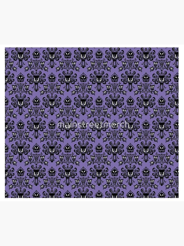 Haunted Mansion Wallpaper Throw Blanket
