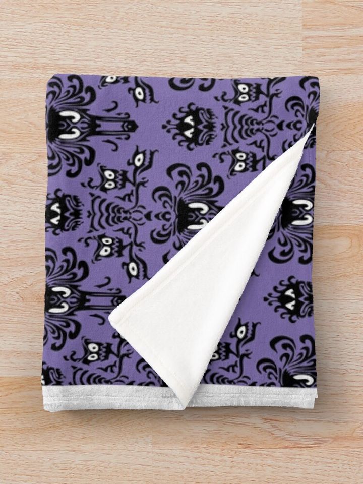 Haunted Mansion Wallpaper Throw Blanket
