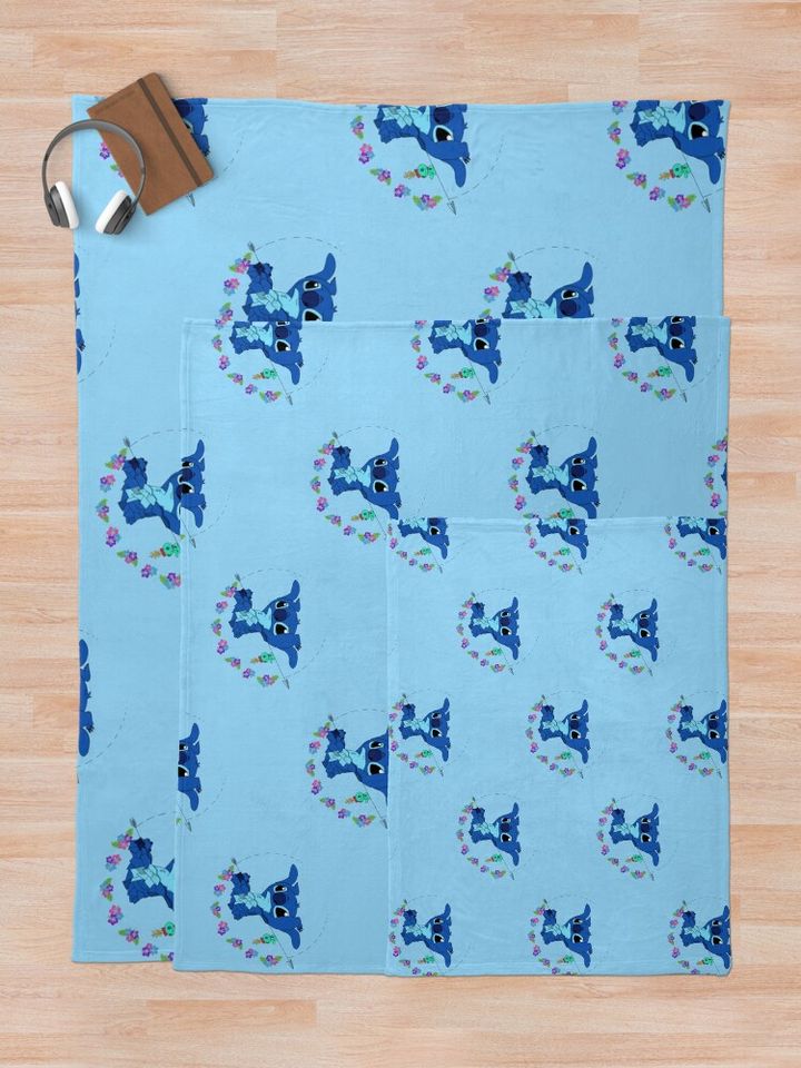 Stitch mosaic Color Throw Blanket