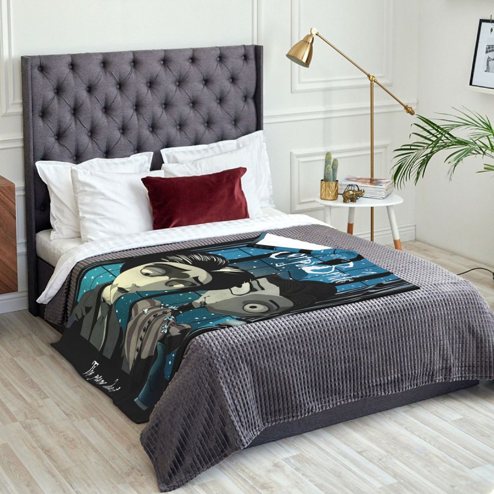 Custom Name Blanket Disney Corpse Bride Tapestry Personalized Blankets Birthday Gift Customized DIY