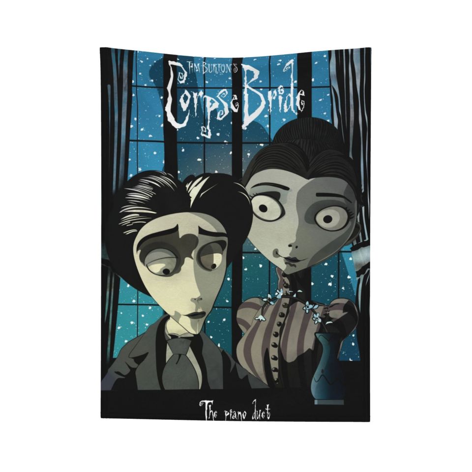 Custom Name Blanket Disney Corpse Bride Tapestry Personalized Blankets Birthday Gift Customized DIY