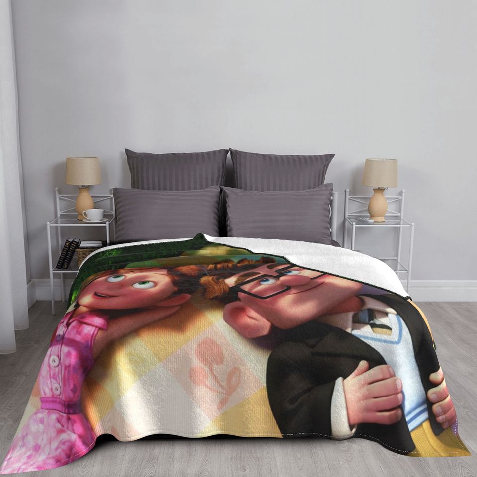 Custom Name Blanket Disney Up Tapestry Personalized Blankets Birthday Gift Customized DIY