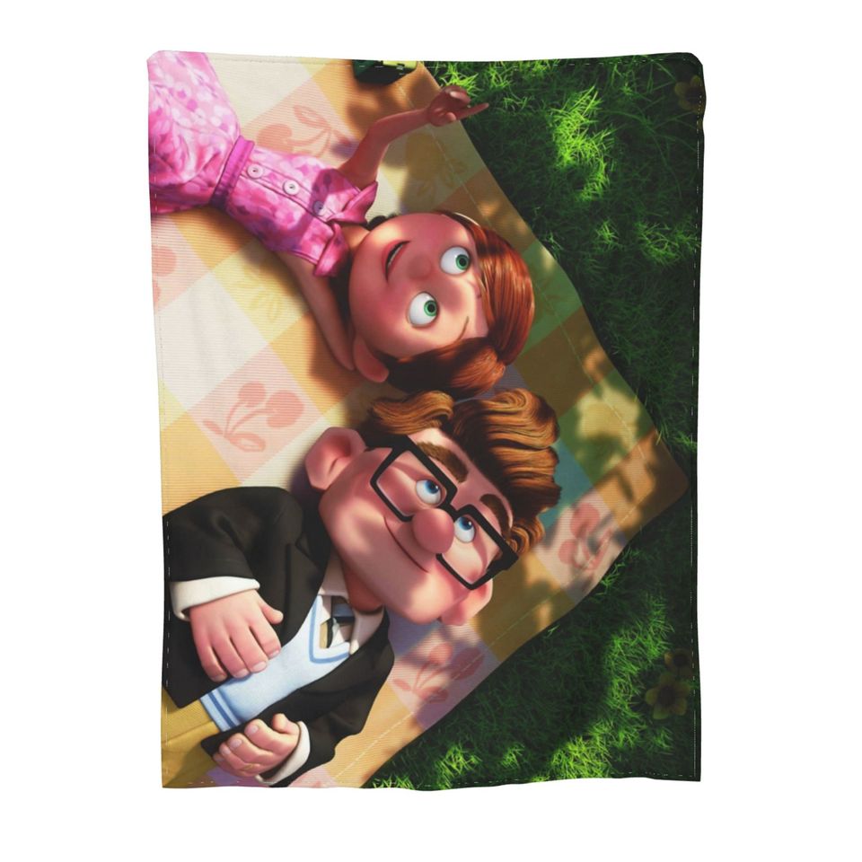 Custom Name Blanket Disney Up Tapestry Personalized Blankets Birthday Gift Customized DIY