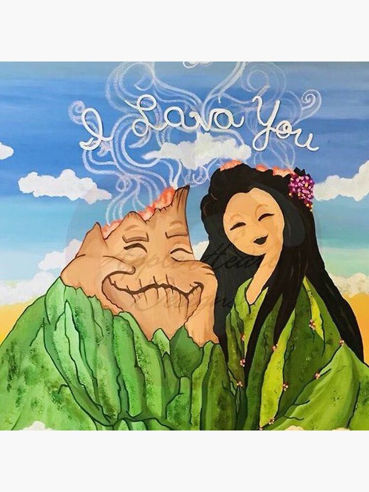i lava you Pillow