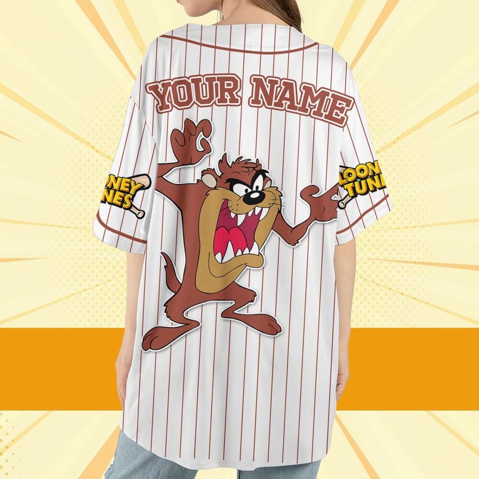 Custom Looney Tune Tasmanian Devil Simple Baseball, Cartoon Team Outfit