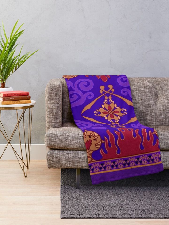 Aladdin 1992 Magic Carpet Throw Blanket