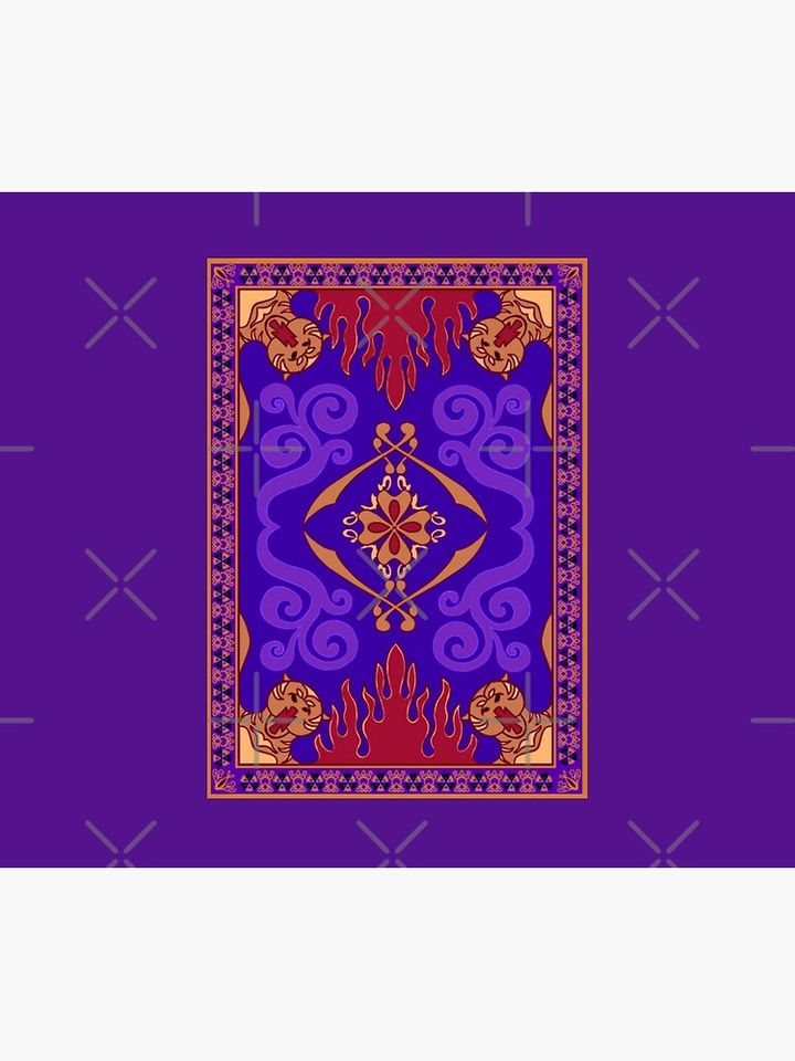 Aladdin 1992 Magic Carpet Throw Blanket