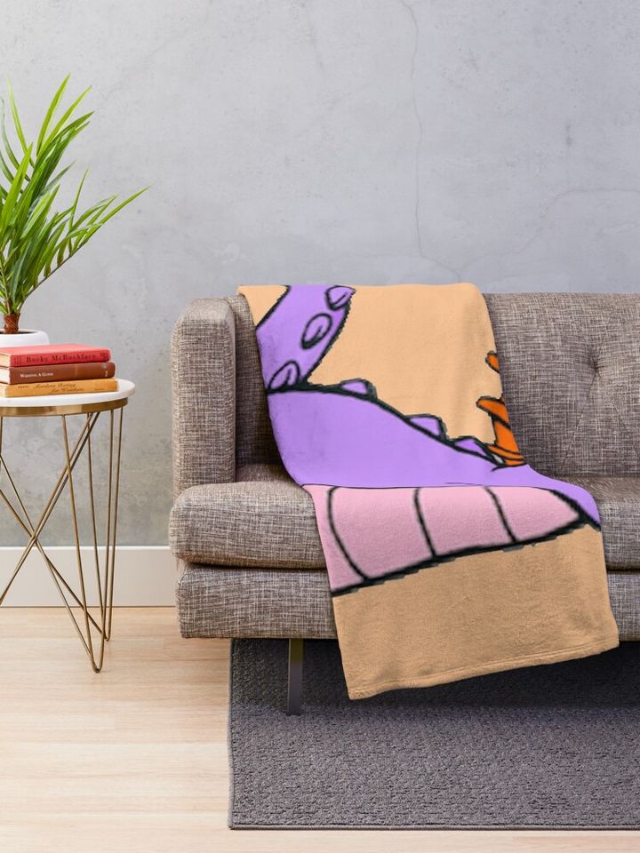 Lounging Figment Throw Blanket