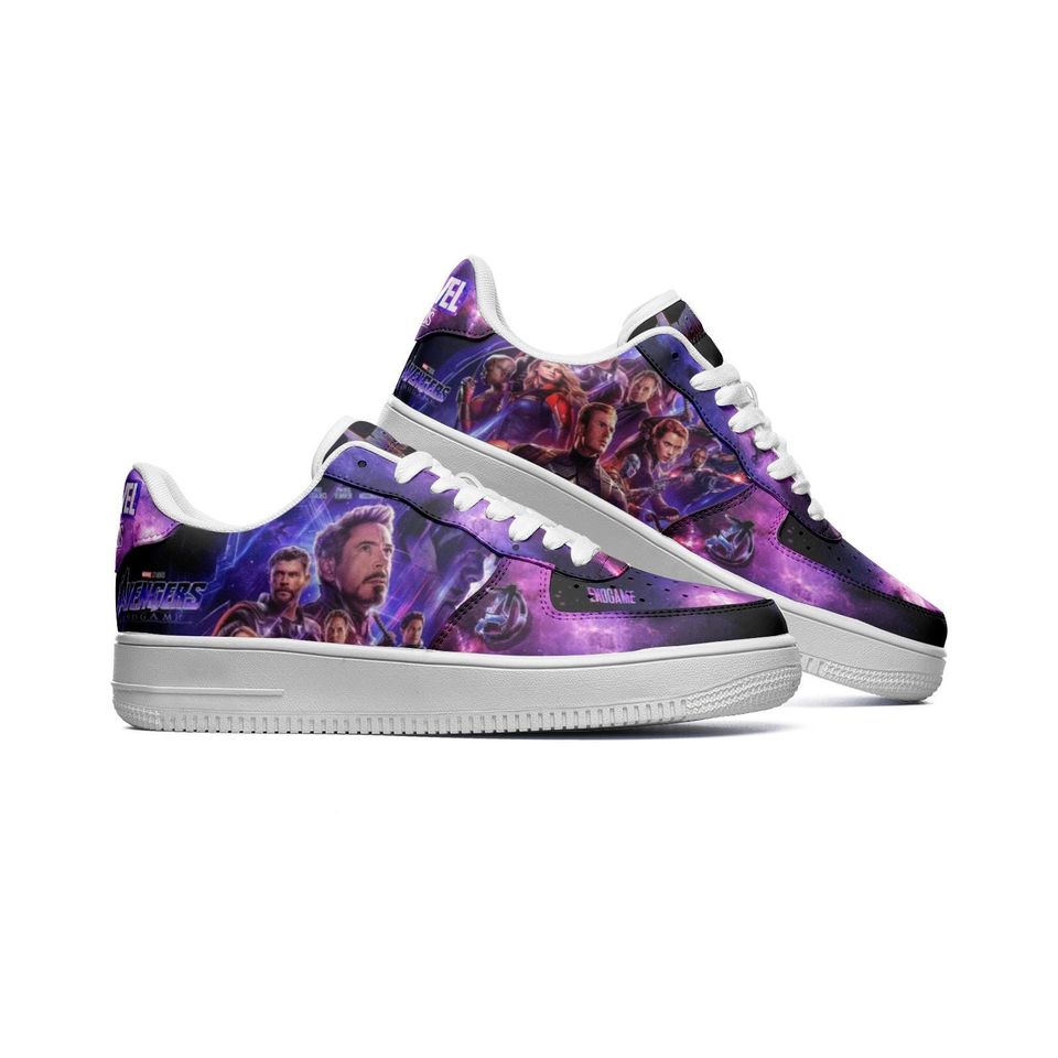 Superheroes Leather Low Top Sneakers