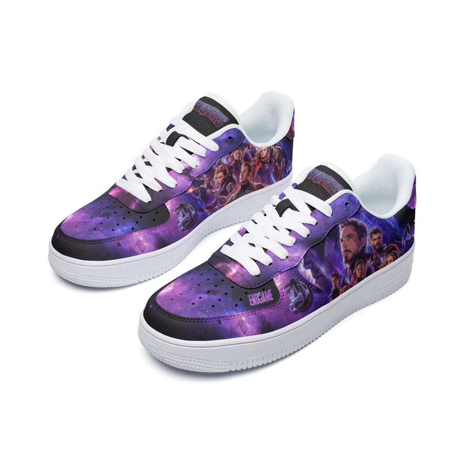 Superheroes Leather Low Top Sneakers