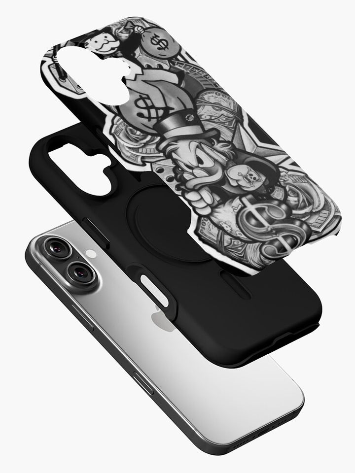Scrooge McDuck and Rich Uncle Pennybags iPhone Case