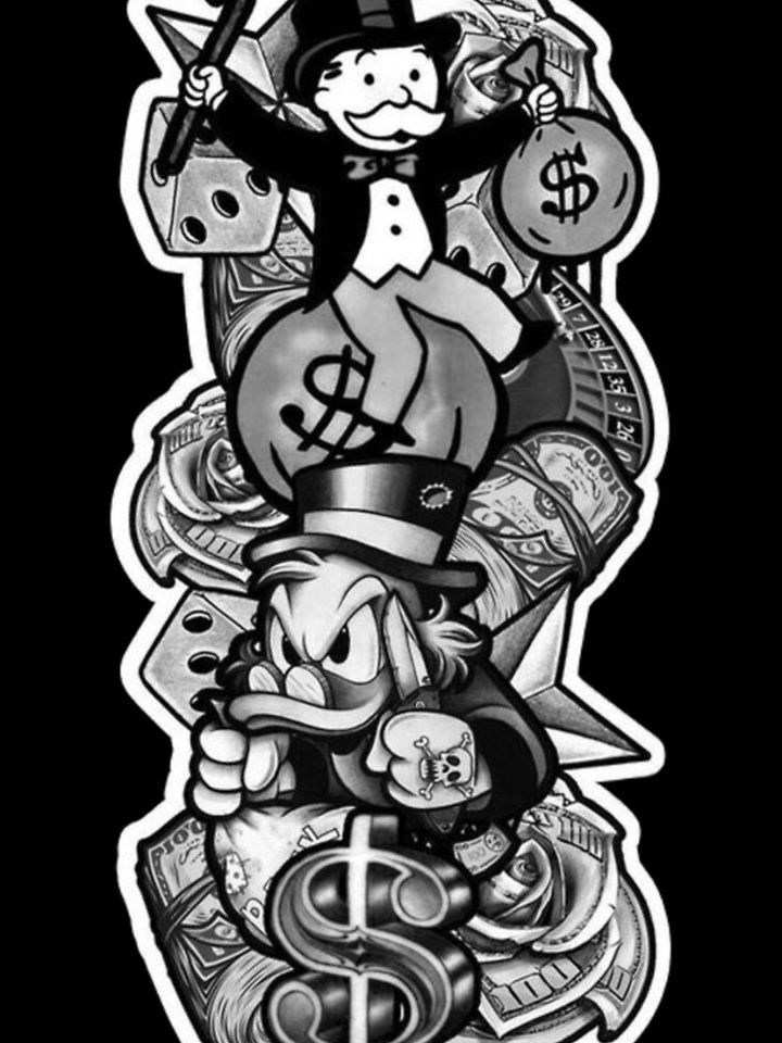 Scrooge McDuck and Rich Uncle Pennybags iPhone Case