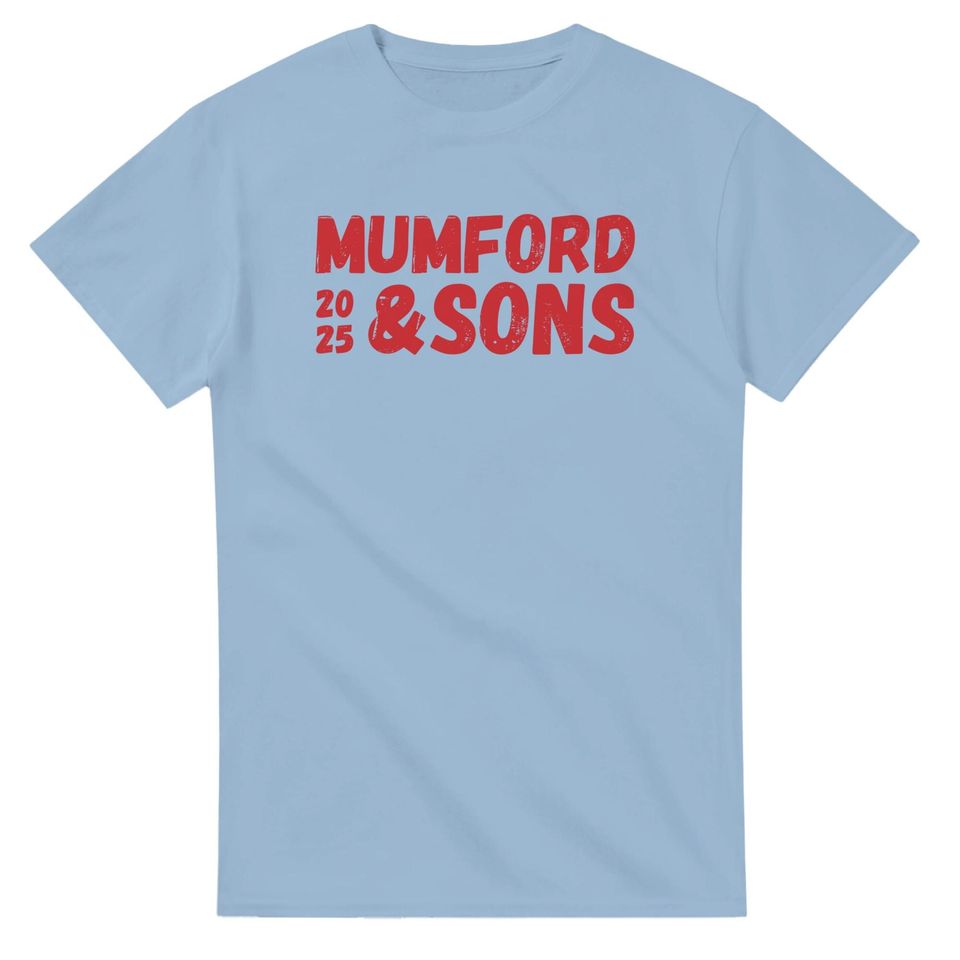 Mumford and Sons 2025 Tour Heavyweight Unisex Crewneck T-shirt