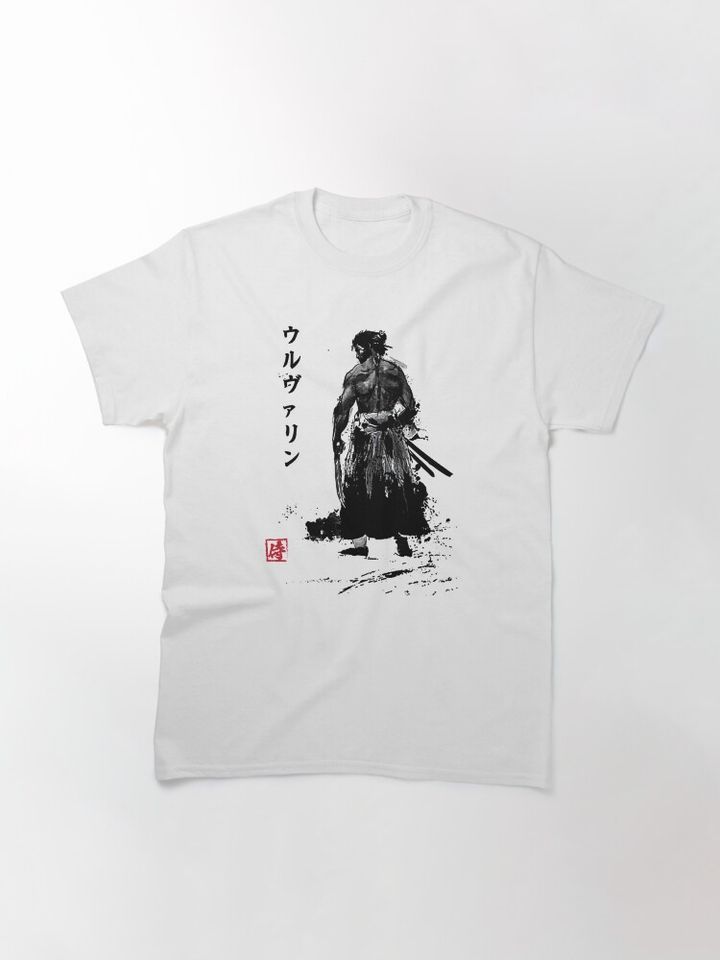 Immortal Samurai sumi-e    Classic T-Shirt
