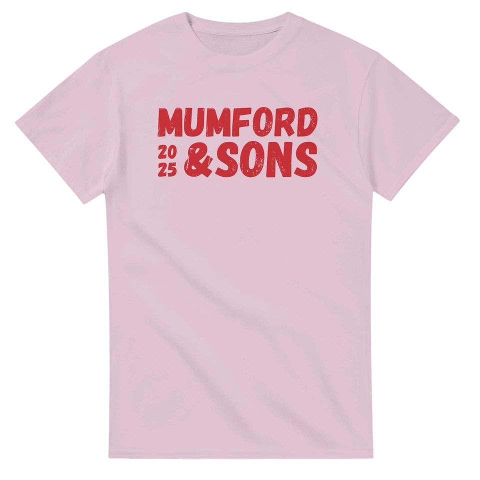 Mumford and Sons 2025 Tour Heavyweight Unisex Crewneck T-shirt