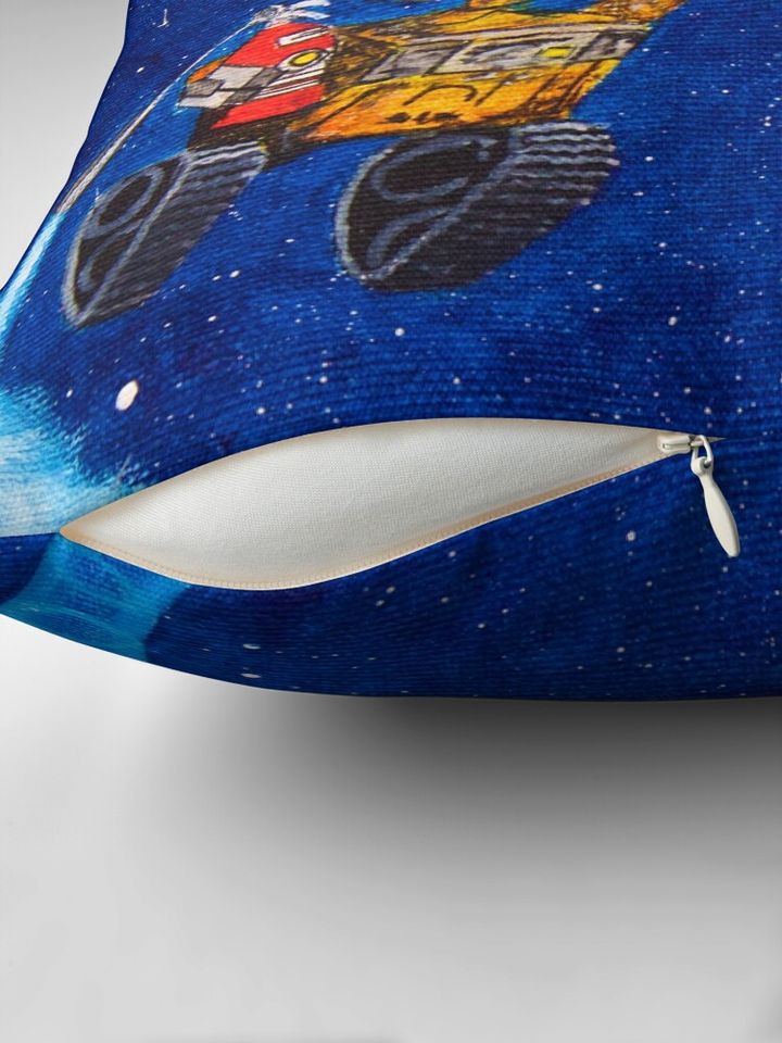 Wall-e and Eve painting Pillow